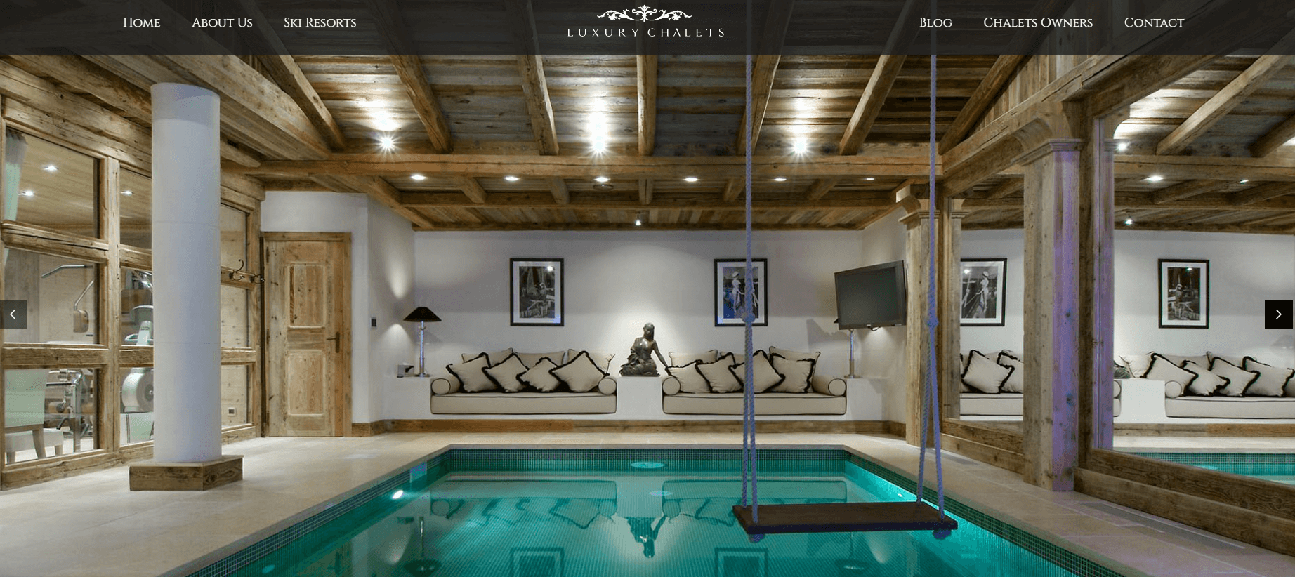 Luxury Chalets Custom Page