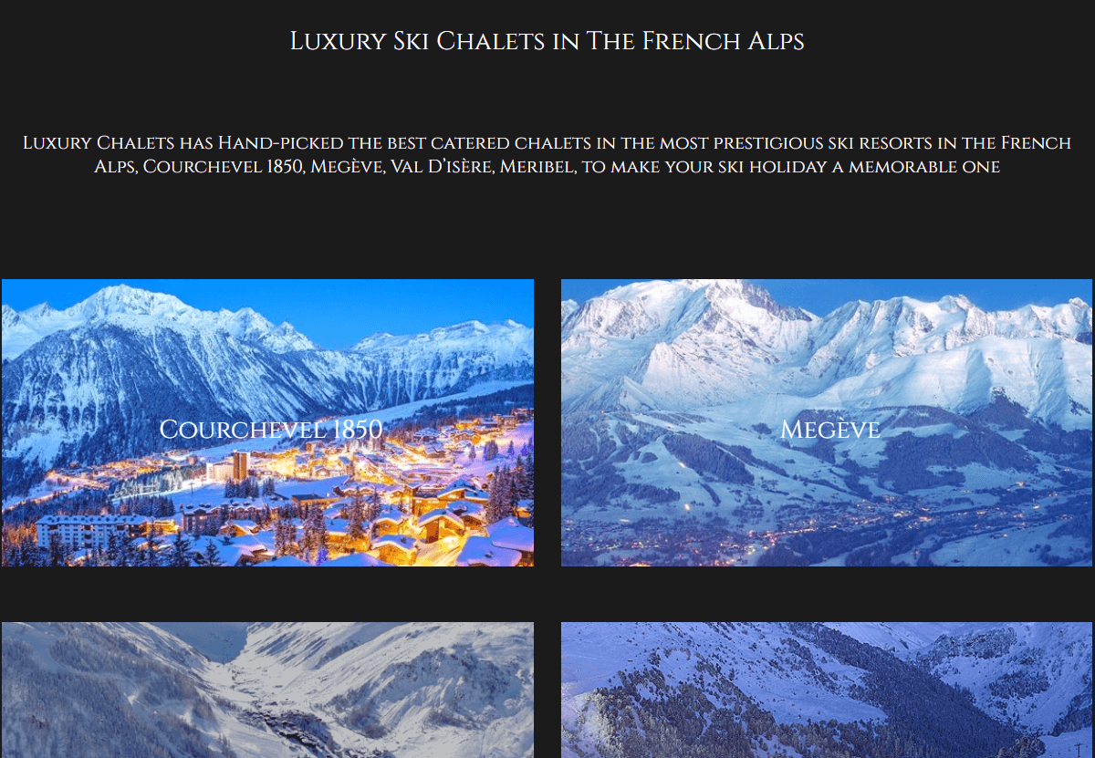 Luxury Chalets Custom Design